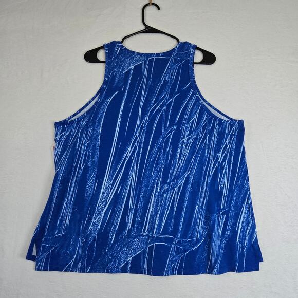 NWT Sports Illustrated Tank Top Womens Active Wear Blue Tank Top 0627 - Picture 2 of 6